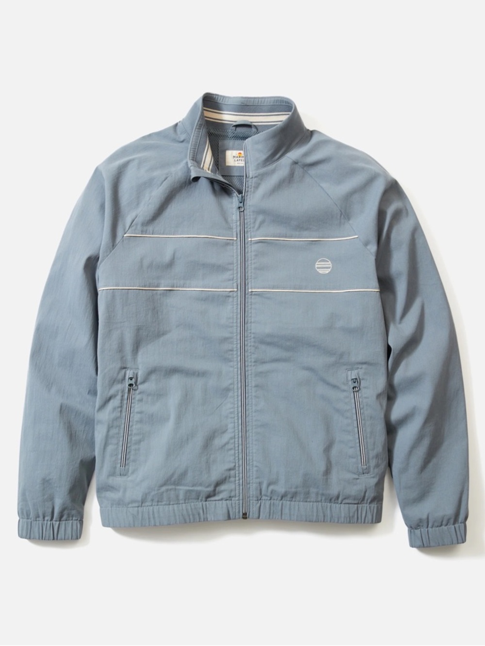 Marine Layer Freeman Stretch Twill Windbreaker Medium / M Stormy Weather NWT